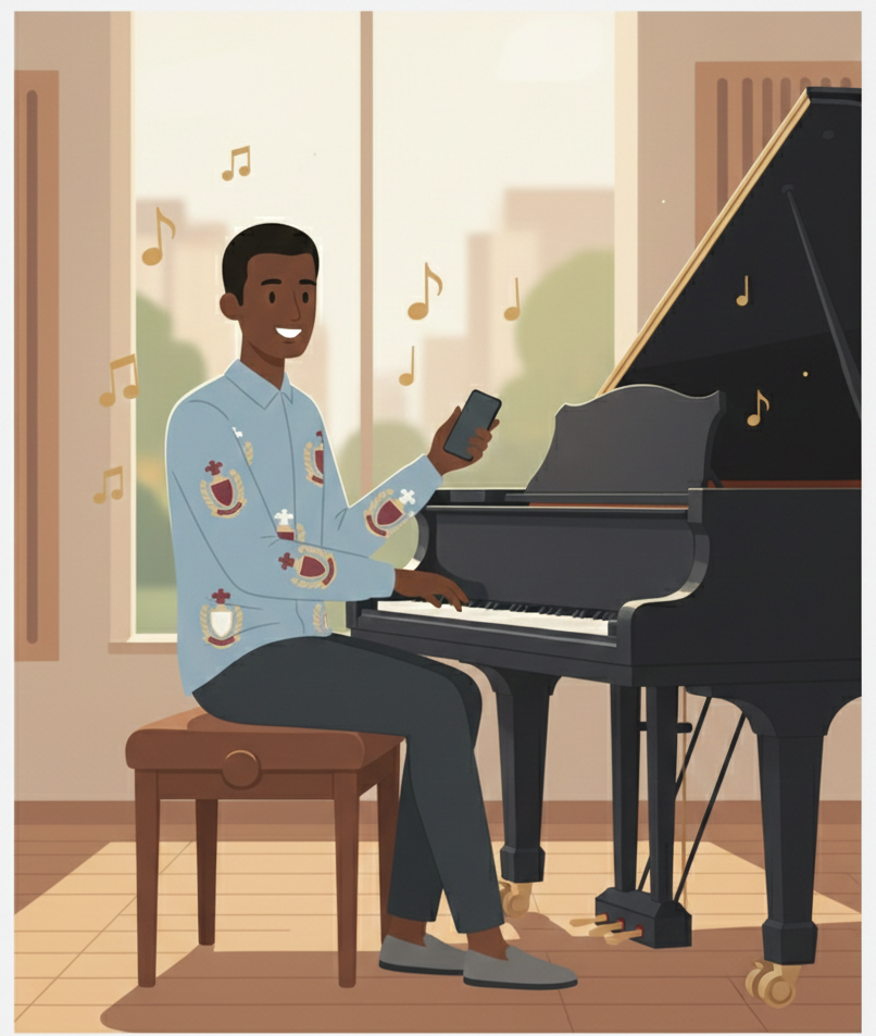 Samuel teaching a small group